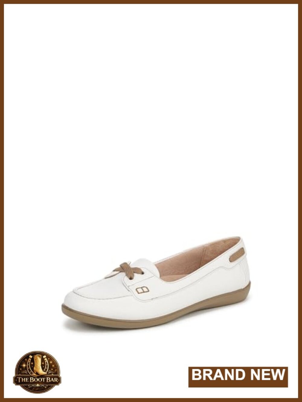 LifeStride Nautical Women's Slip-On Boat Shoe with Arch Support Cushioned